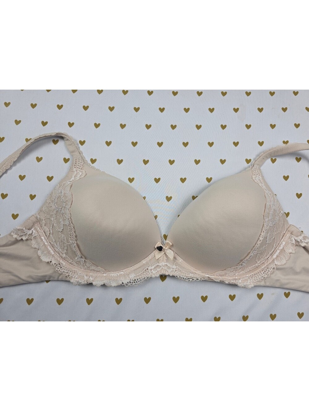 Victorias Secret Beige Wireless No Wire 36D Bra